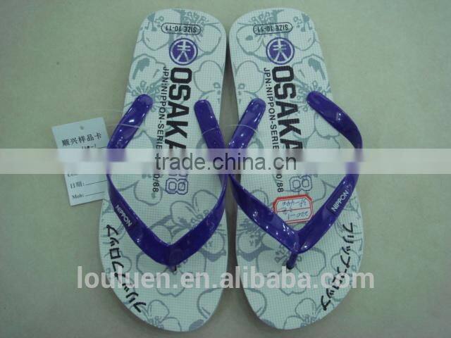 663 LOULUEN New Design EVA Slippers Men Beach Flip Flops With Logo
