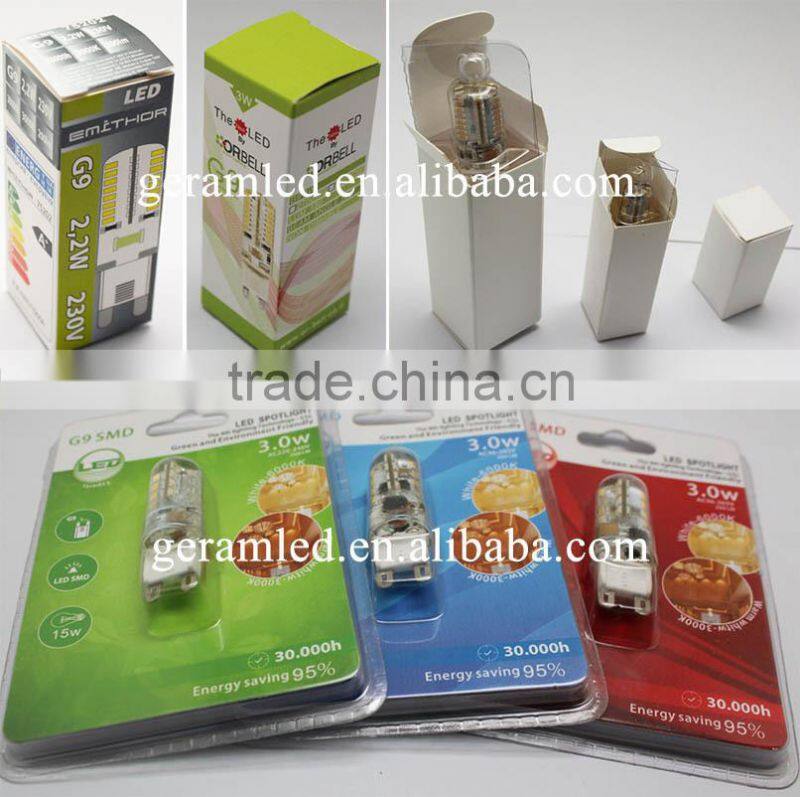 zhongshan g9 led ce ul g9 led bulb small size g9 led bulb led leuchtmittel g9