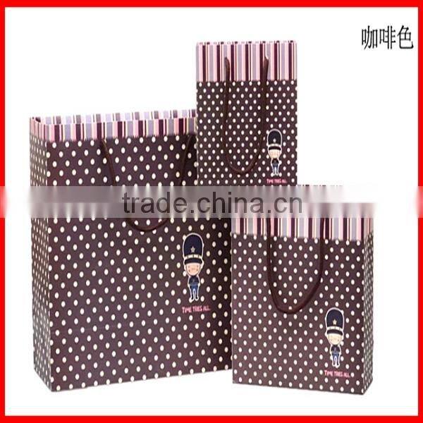 Luxury Small Point Printed Shopping Paper Bags With Handles