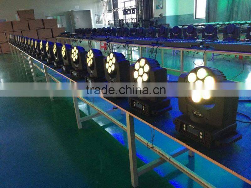 7 x 10W RGB indoor beam led dj light