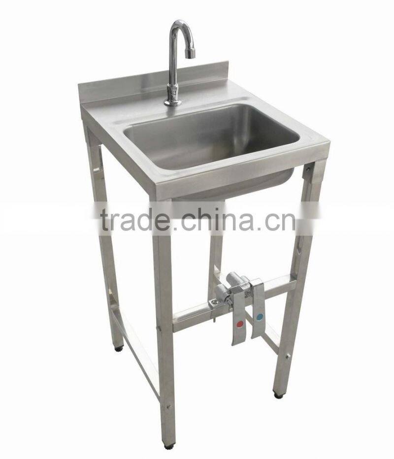 NSF Approval Stainless Steel Knee Pedal Hand Wash Sink/Hand Sink