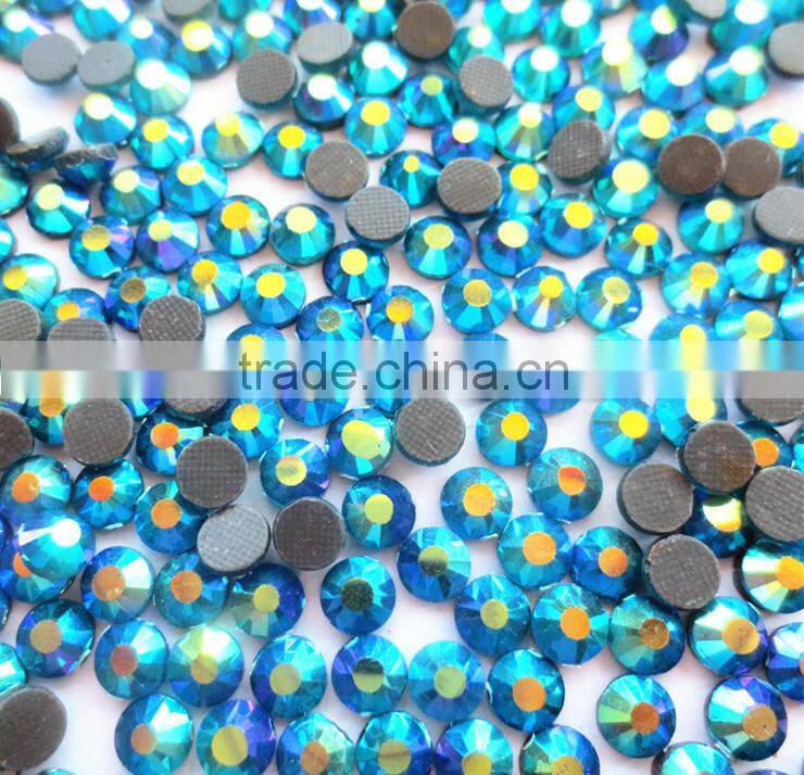 full size and color AB super shine ss20 blue zircon AB dmc rhinestone hot-fix for clothing,bag,shoes