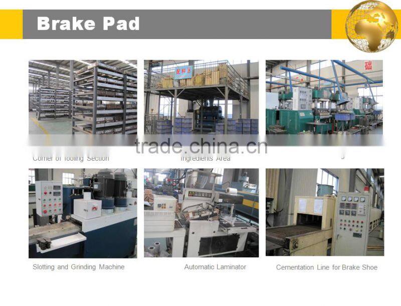 China Manufacturer or Factoy Disc Brake Pad automotive non-asbestos brake
