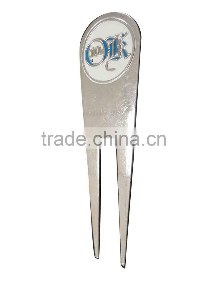 custom divot tool with golf ball marker