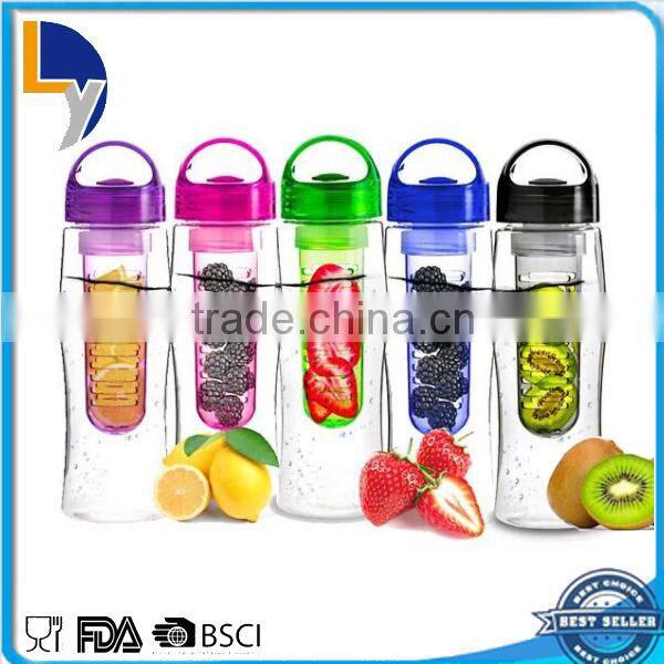 New design product OEM plastic sport drinking bottle with fruit infuser
