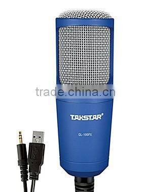 Large diaphragm laptop condenser microphone,Network karaoke recording microphone,USB computer recording microphone