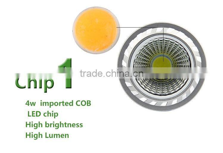 China manufacturer cob 4W LED light GU10 LED Spotlight Lamp