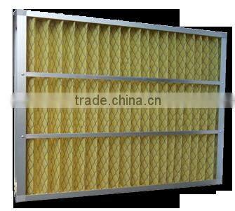 Aluminium Alloy Frame Primary Efficiency Pleated Panel Air Filter for central air-codition and clean room