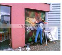 one way vision film with perforated vinyl with see through vinyl