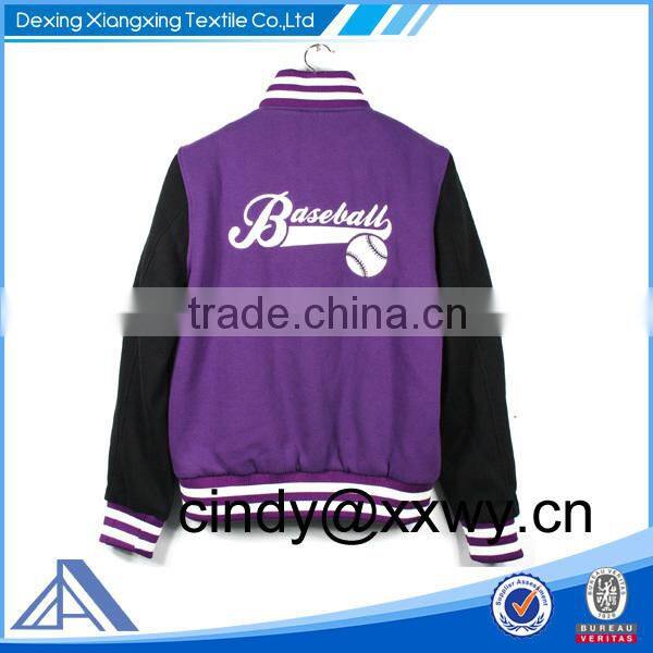 Varsity jacket with custom color,custom cuff