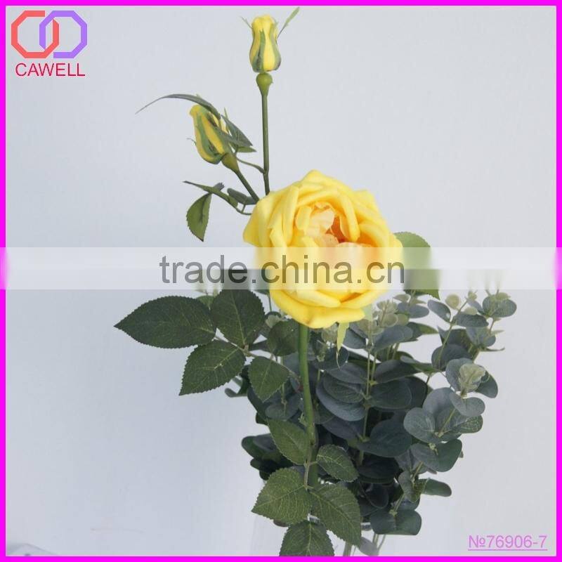 china wholesale multi color PU artificial rose flower