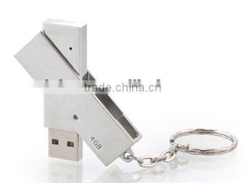 Ultra light metal swivel USB flash drive, pen drive USB, usb stick, can custom logo