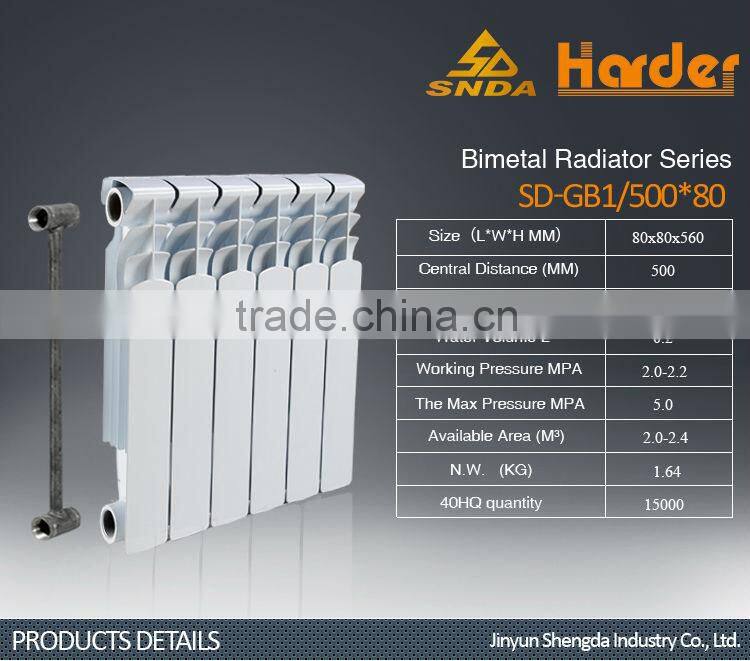 Newest fashion design Bimetal Radiator made in zhejiang