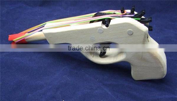 wooden toy gun model safe handle
