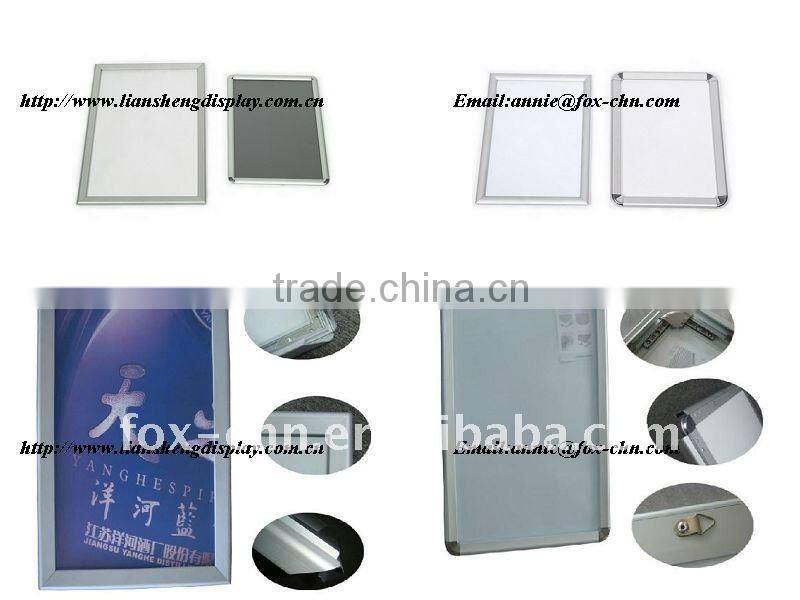 29mm flat aluminum chrome poster snap frame