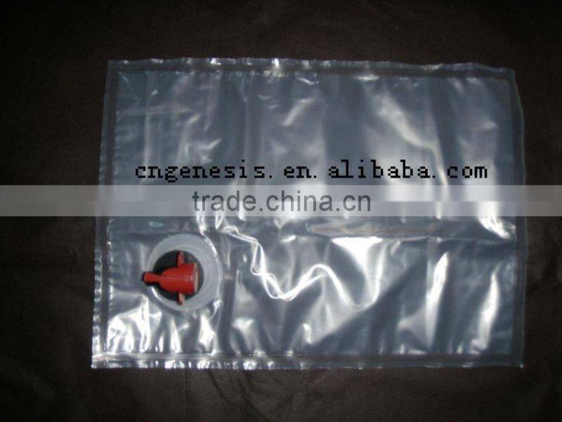 reusable pouch with valve /plastic bag in box