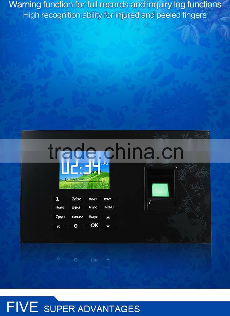 Fingerprint capacity: 1500 Storage Capacity:100000 biometric fingerprint sensor with TCP/IP OC054-10