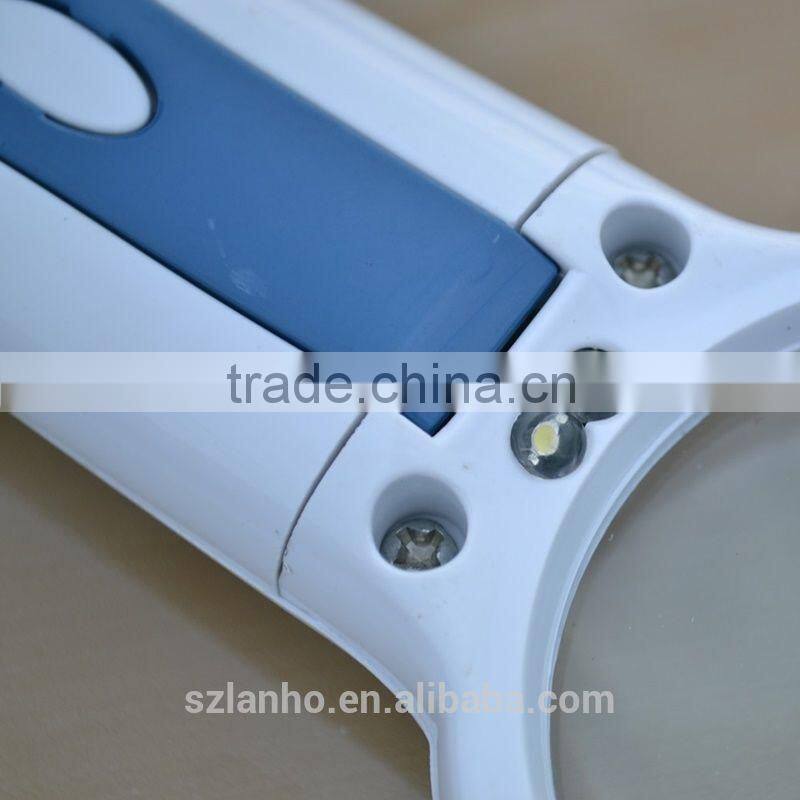 5X magnifying glass loupe 60MM Jewelry Loupe Glass Magnifier With LED Light