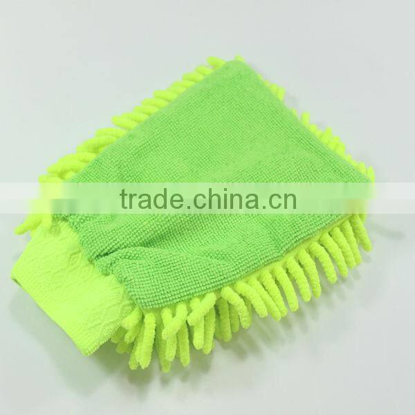 China manufacturer wholesale chenille microfiber wash mitt