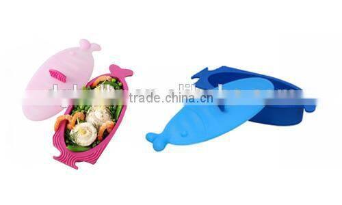 New Stylish Fish shape silicone lunch box