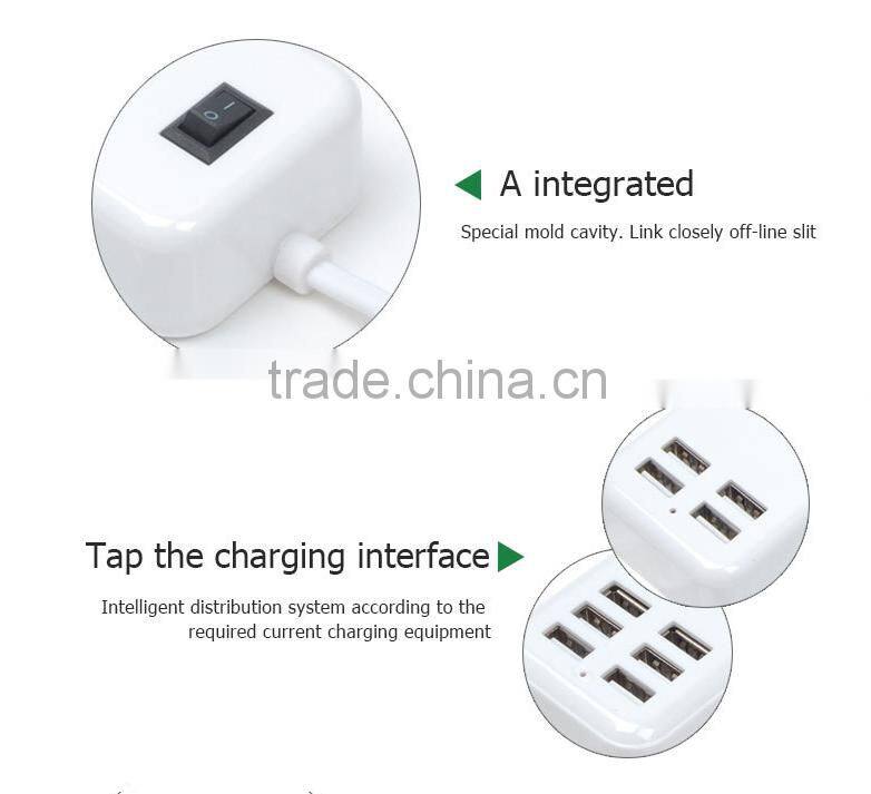 Wholesale China 4 USB Wall Charger 4-Port USB HUB Tranvel Charger