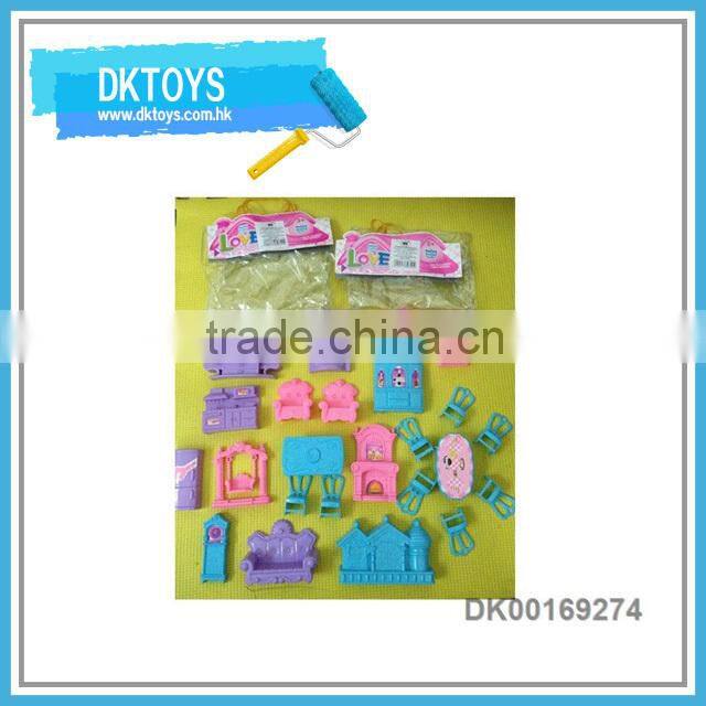 Non-toxic Plastic Furniture Play Set Small Furniture Toy
