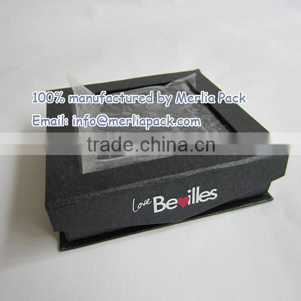 Fashion Jewelry Paper Boxes Earring Ring Pendant Clear Window Boxes Custom In China