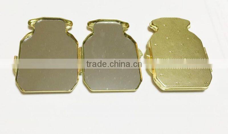 Custom promotion wholesale leather travel mirror