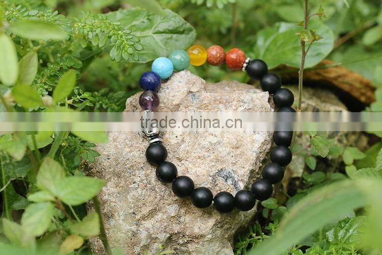 Natural Marble/Lava /Tiger eye/ Onyx Stone bracelet dull polish stone bracelet