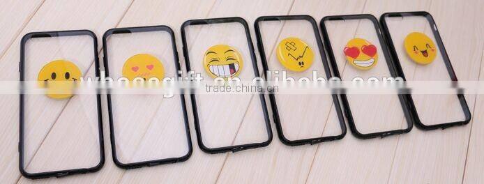 Acrylic DIY emoji sticker / Emoji Lapel Pin/ badge for mobile