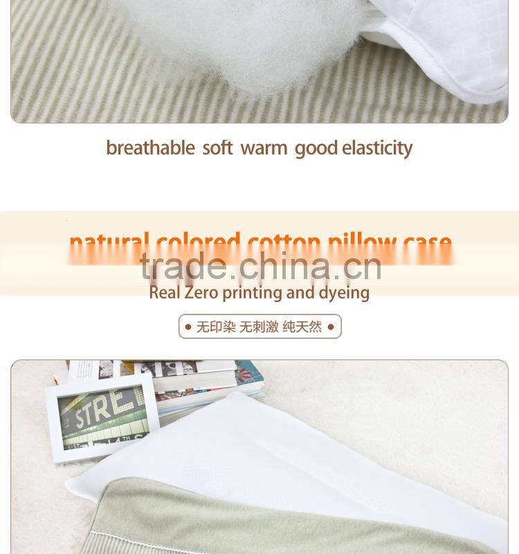 GOTS organic cotton pillow caseChildren care health pillow stripe pillow