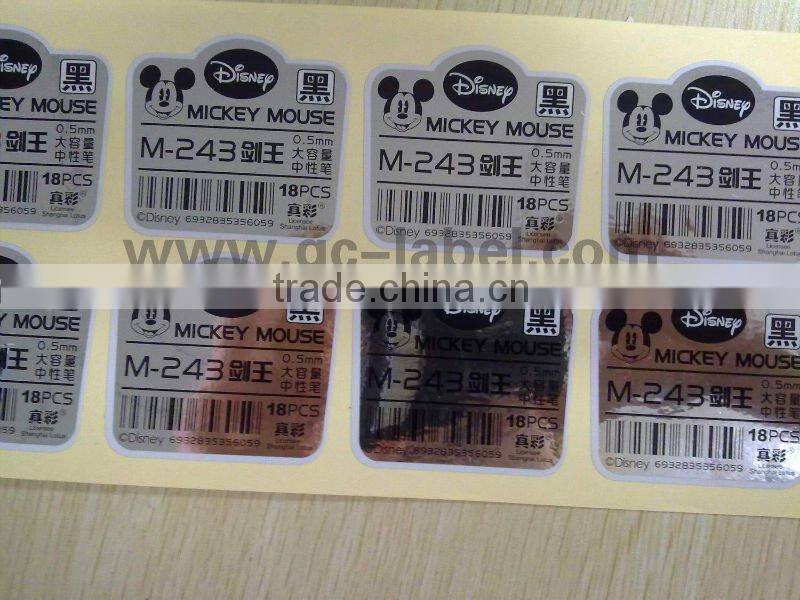 bottle packaging label