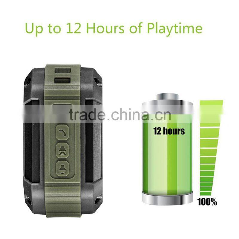 ES-E810 Shower Bluetooth Speaker Ever Portable Bluetooth 4.0 Speaker with 12 Hour Playtime for Outdoors/Shower