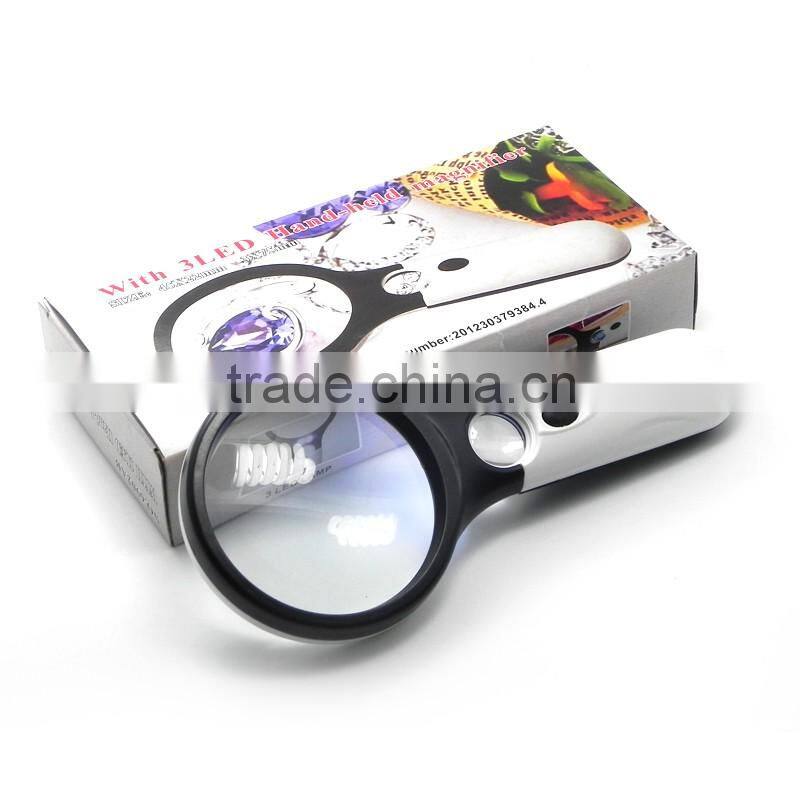 new arrival magnifying glass with led light