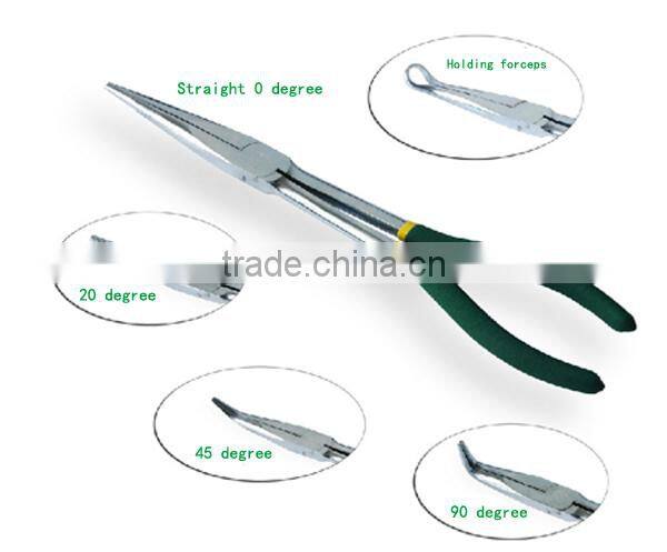 Machine or automobile use 11-Inch long pointed nose pliers