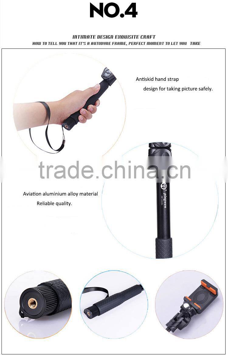 Promotional low price selfie stick length adjustable monopod made in China