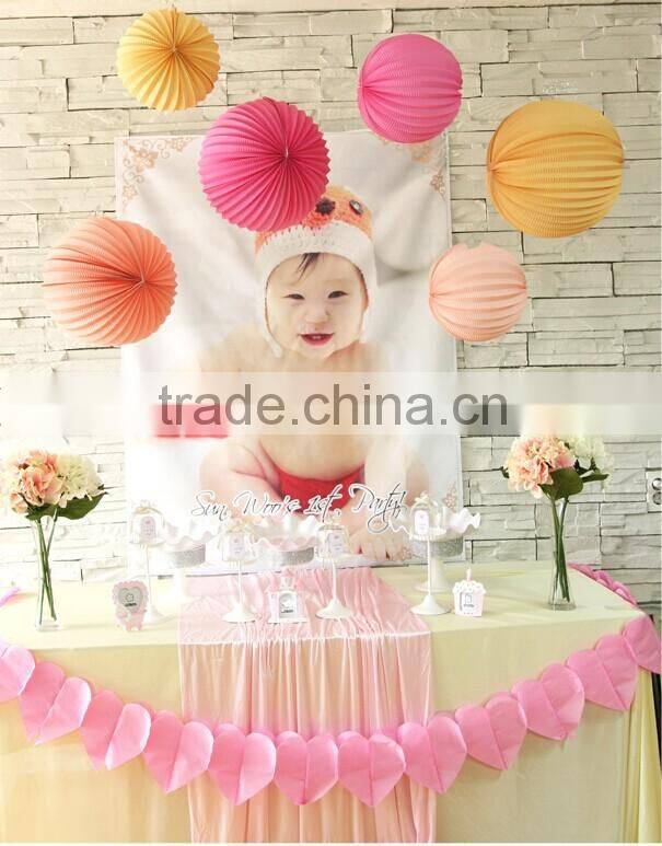 Paper Tissue Garland Decorations Garland Bunting Tissue Paper Fringe Garland - 6 Colours