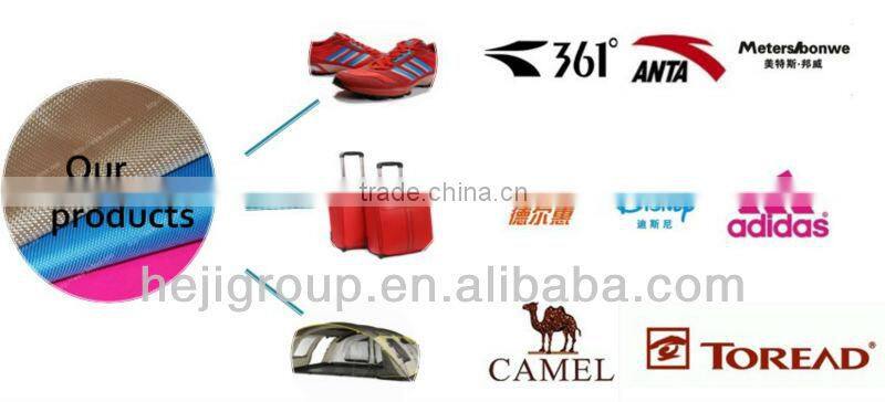 250D 100% polyester oxford fabric twisting small cross pattern jacquard fabric with pu