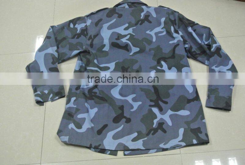 OEM 100% cotton plain marine camouflage Germany battle dress uniform