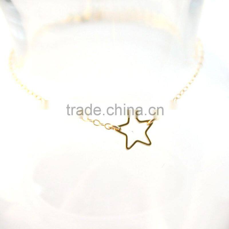 Fashion stainless steel charm simple design bracelet for girls