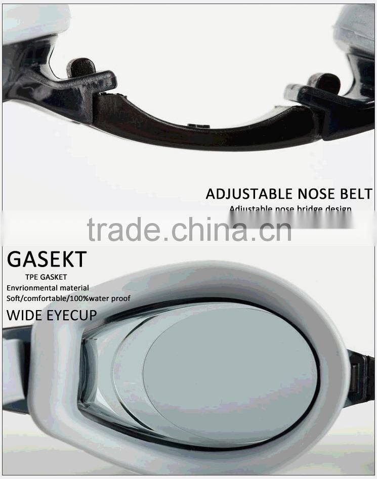 EU pro-environmental water proof swim goggle with free ear plug swim goggle