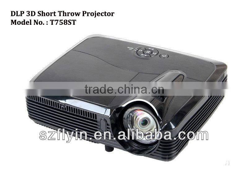 Multimedia data show 4500 Lumens DLP 3D Hologram Short Throw Projector