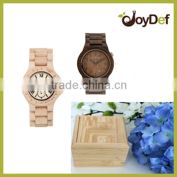 2016 popular bamboo wood wrist watch /wristwatch with logo engraved