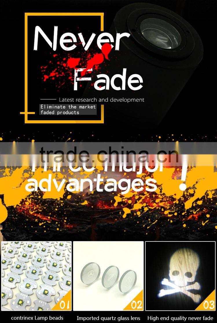 Red Car Led Laser Fog Light Rear Anti-Collision Brake Tail lights Warning Lamp logo brake light