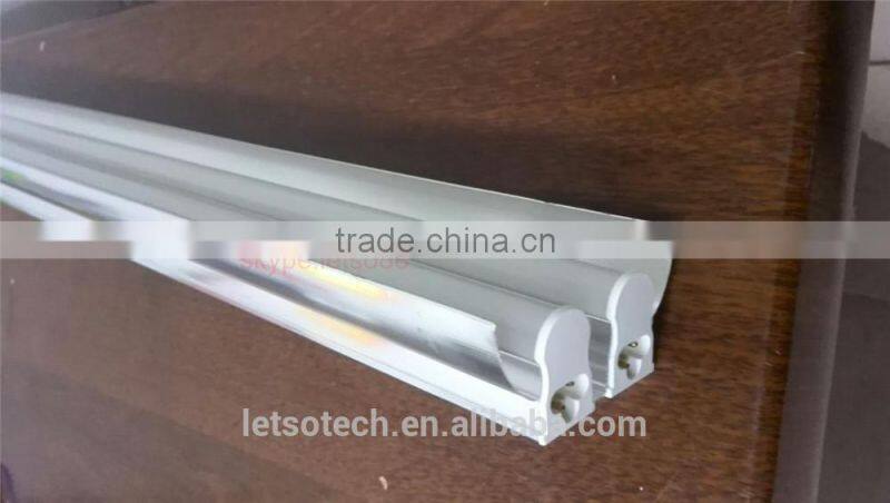2016 good price 9w 18w 24w 36w 48w led tube light t5 1000lm 600mm 1200mm 1500mm 4ft double sided led tube with milky cover