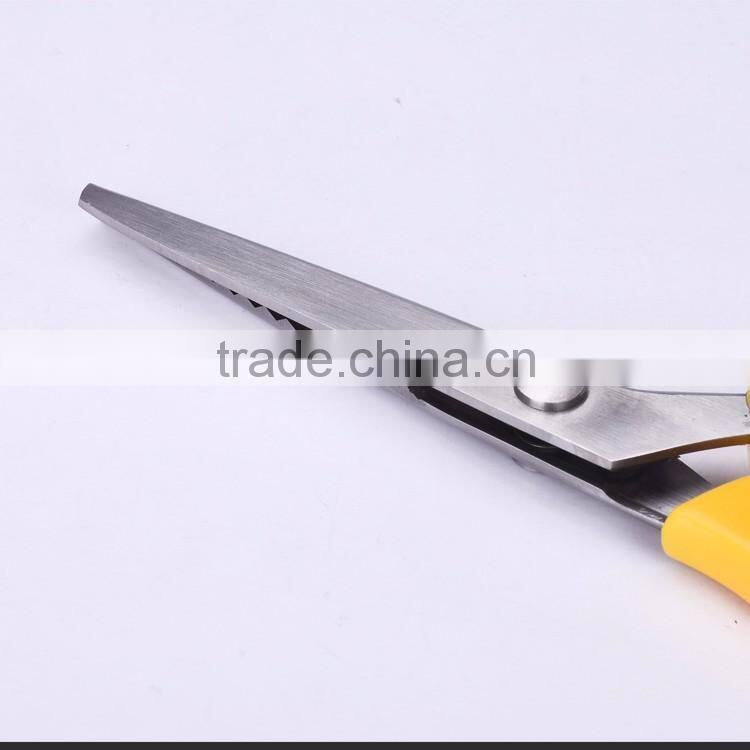 S45.2049Y-2016 New design high grade quality 9-1/2 pinking shears with colorful PP handle