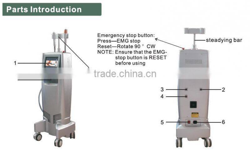 luxury wrinkle removal fractional rf laser/fractional rf microneedle