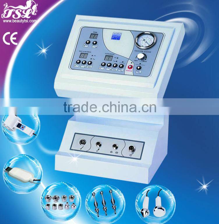 4 in 1 home facial equipment with skin scrubber ultrasonic