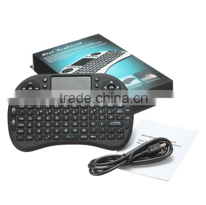 Mini Wireless Keyboard 2.4ghz English Air Mouse Keyboard Touchpad Remote Control For Android TV Box Notebook Tablet PC