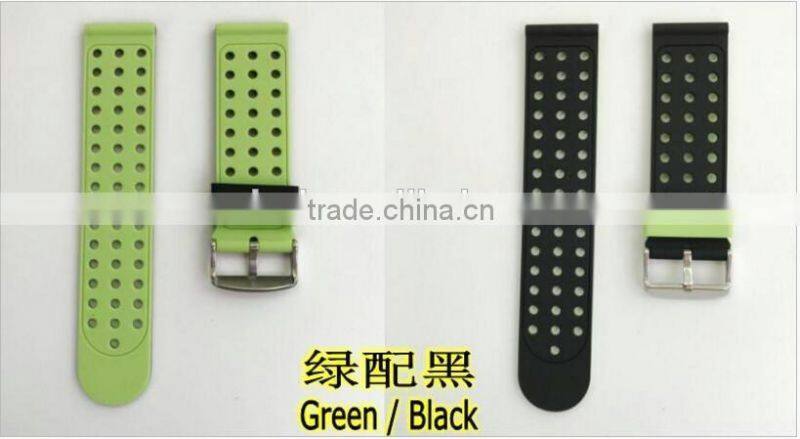 Double Color Men Women Sport Watchband Silicone Rubber Strap Watch Band For Samsung Gear S3 Replacement Watchbands